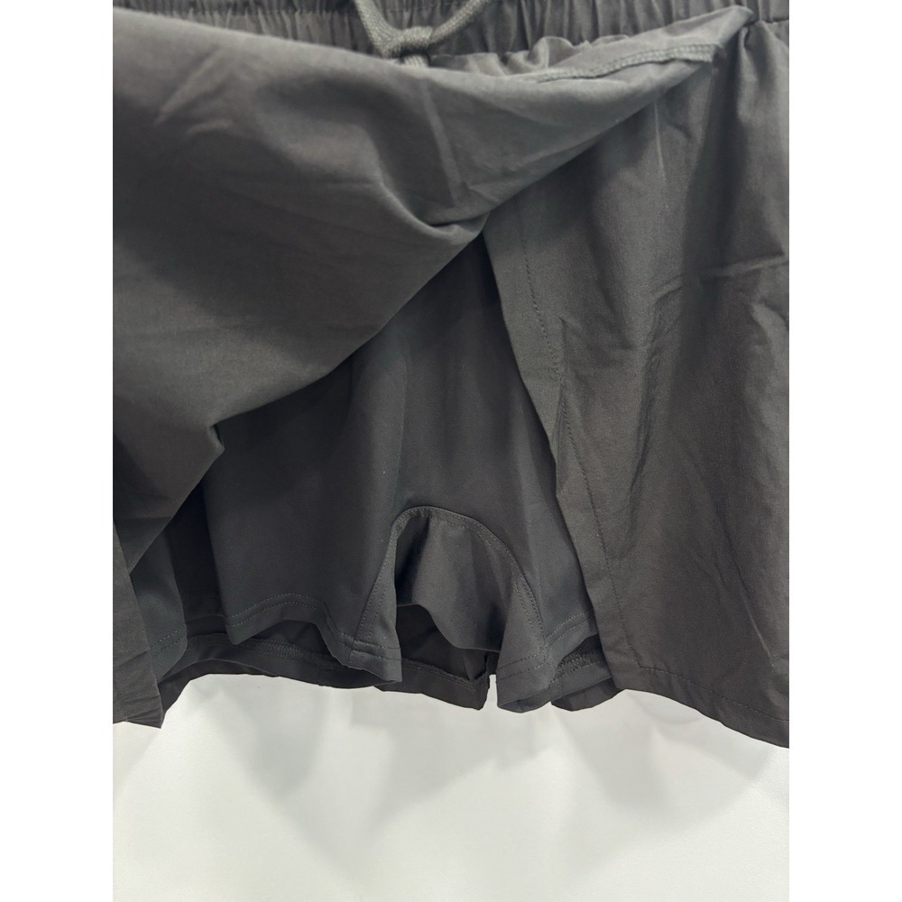 NEW Black Utility Cargo Wrap Skort XL Athletic Stretch Drawstring Hiking - Picture 7 of 8